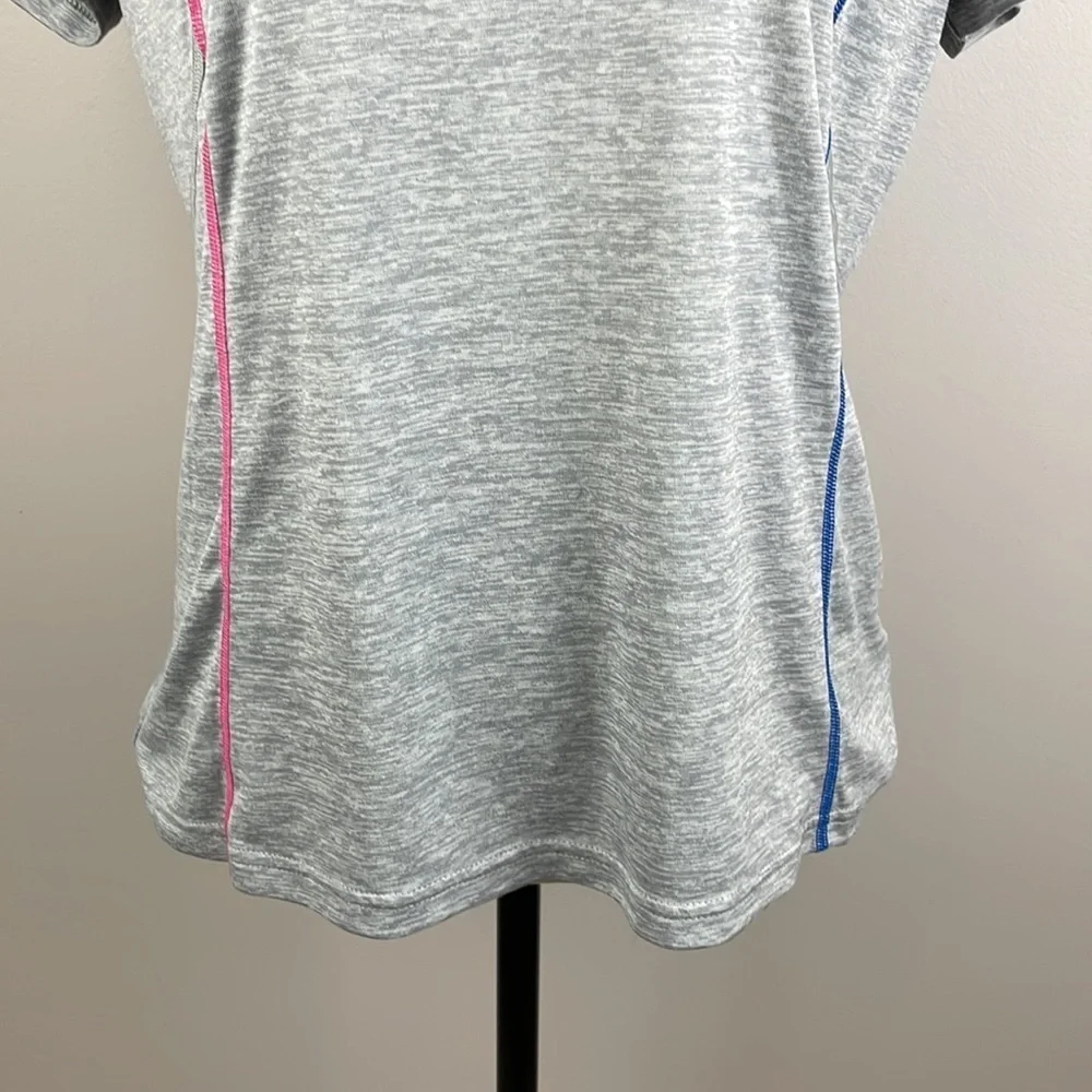 FILA Sport Shirt SZ L Short Sleeve Stretchy Comfortable Active Wear Colorful - Picture 3 of 11